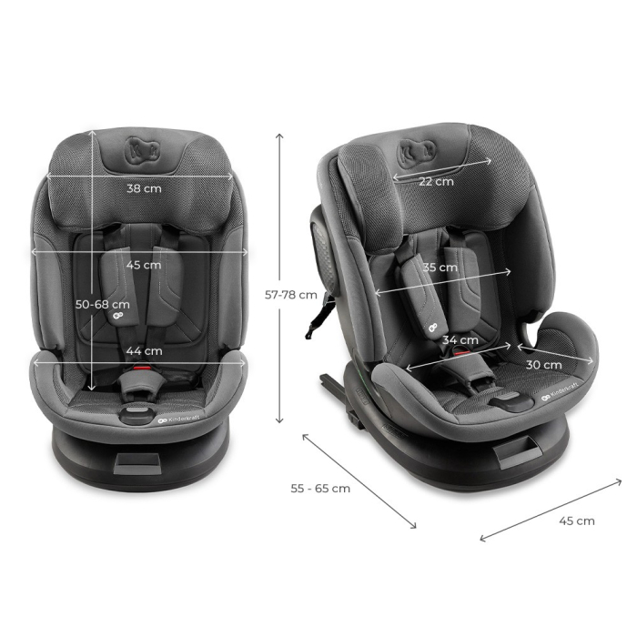 SCAUN AUTO KINDERKRAFT XPEDITION 3 I-SIZE 40-150 CM, GREY [10]