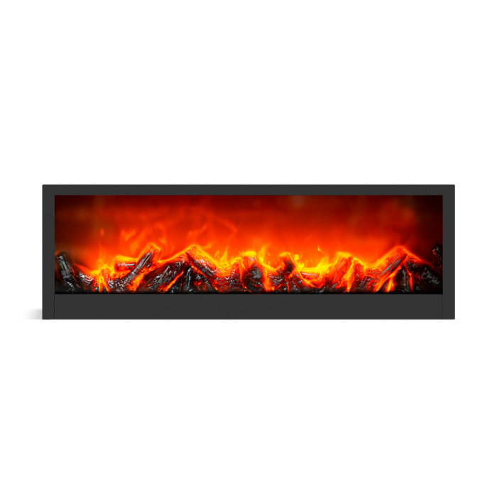Șemineu cu efect de flăcări LED - baterie / USB - 60 x 10 x 20 cm [2]