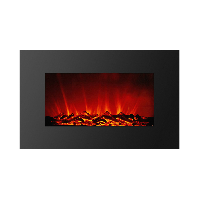 Șemineu electric de perete - radiator + LED - 91 x 15 x 56 cm [1]