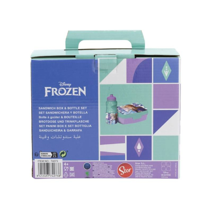 Set cutie sandwich + sticlă prânz 2 piese copii Frozen Ice Magic [3]