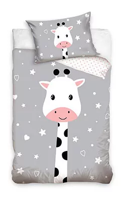 Set de lenjerie 2 piese, Giraffe Sweet Dreams, 90x120 cm, 40x60 cm [2]