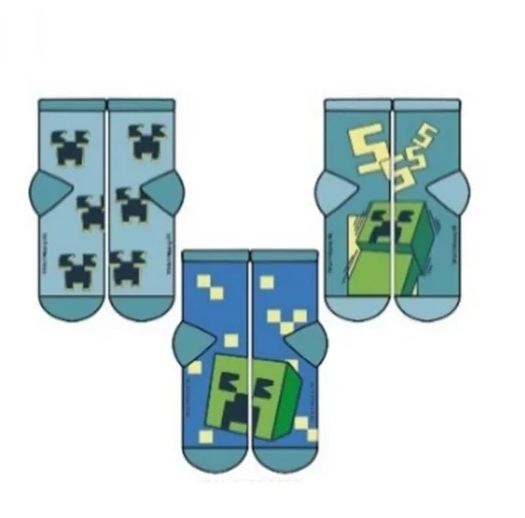 Set de șosete pentru copii Minecraft, 3 buc [2]