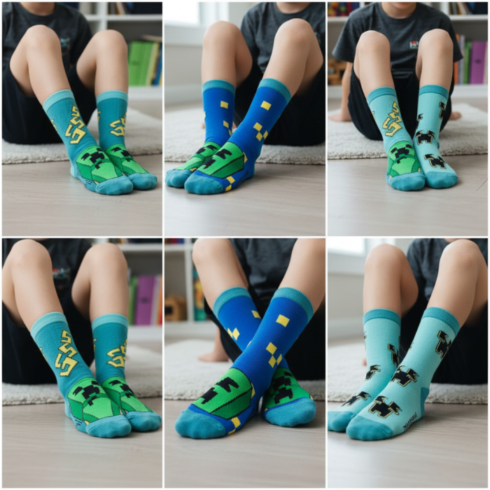 Set de șosete pentru copii Minecraft, 3 perechi [2]