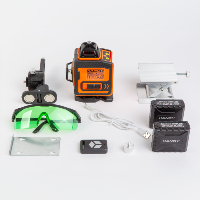 Set nivelă laser Handy - max 15 m - 16 laser verde 3D / 360 ° [2]
