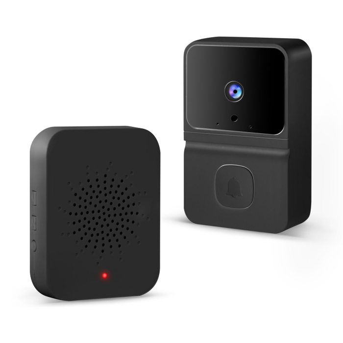 Set sonerie video Smart - Wi-Fi - baterie - HD - negru [1]