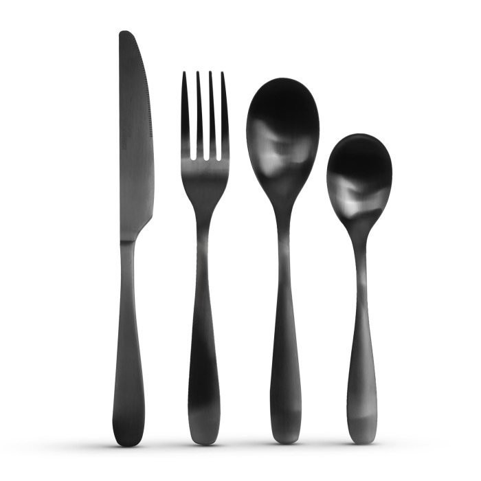 Set tacamuri - negru mat - 16 bucati [1]