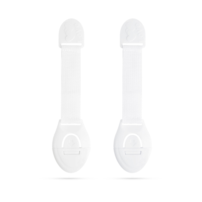 Siguranțe sertare / blocare sertare - copii - 21 cm - autoadeziv -alb -2 buc. /pachet [2]