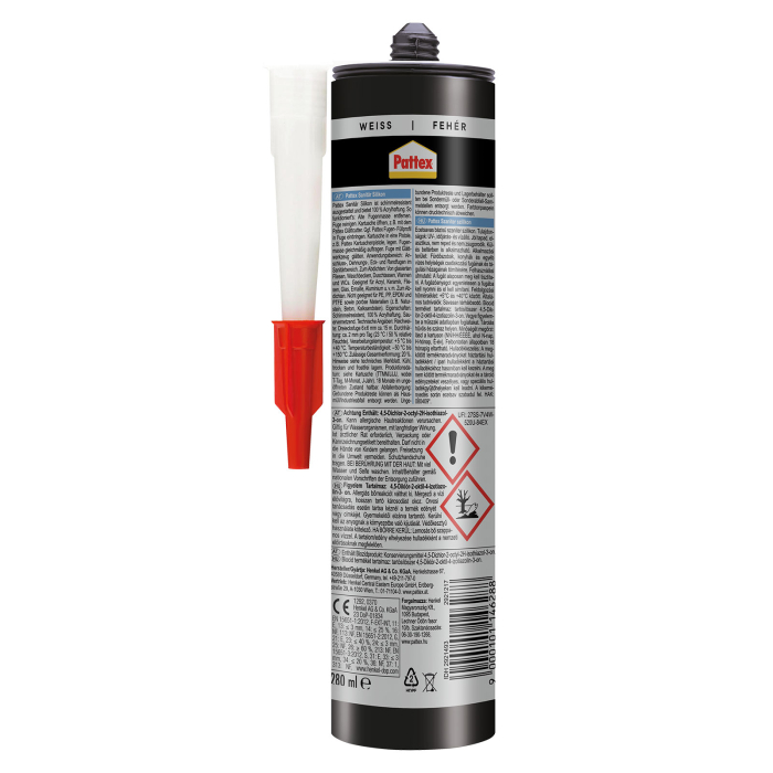 Silicon sanitar Pattex - alb - 280 ml [2]