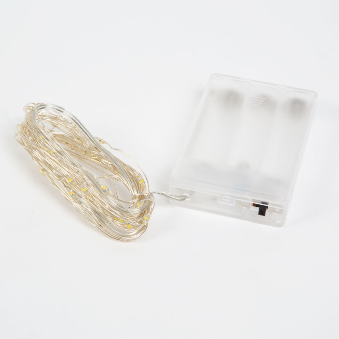 Sir de lumini LED de Craciun - 5 m -50 LED - multicolor, 3xAA [2]