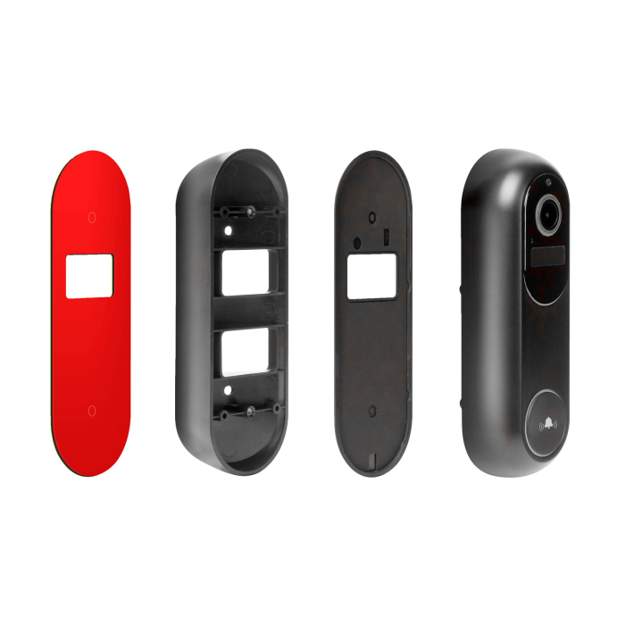 Sonerie video Smart Wi-Fi - alimentată cu baterie, 12V - MicroSD, FHD, PIR - negru [3]