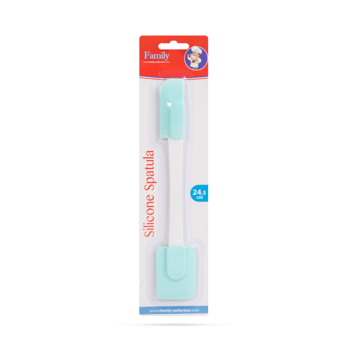 Spatulă din silicon - albastru deschis - 24,5 x 4,5 cm [2]
