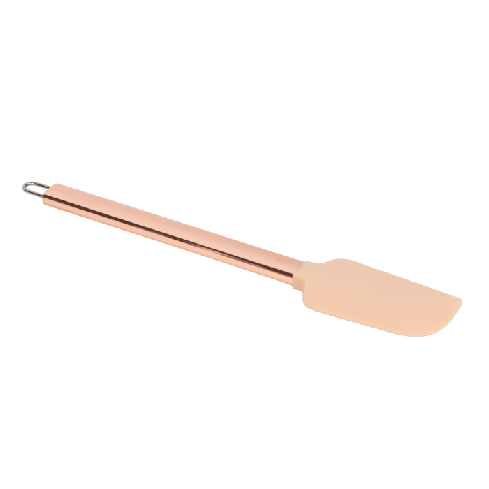 Spatulă din silicon cu maner din inox - culoare piersic - 29 x 5,2 x 1 cm [3]