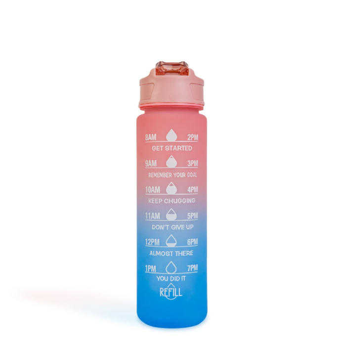 Sticlă sport – 750 ml – opacă – degrade albastru-mov [5]