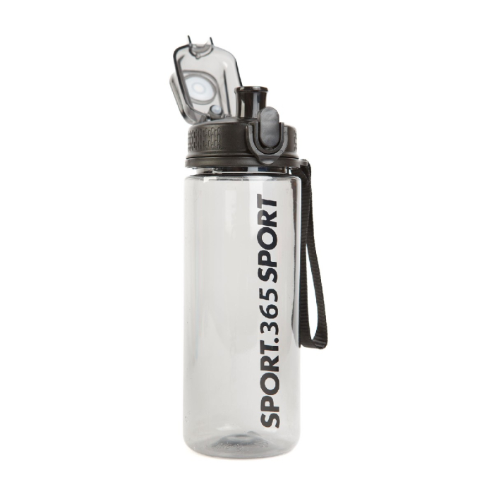 Sticlă sport – plastic transparent – 600 ml – 3 culori [1]