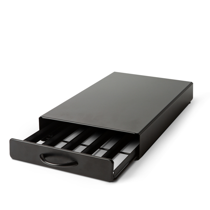 Suport metalic pentru capsule de cafea - pentru 50 capsule Nespresso - 365 x 214 x 60 mm - negru mat [3]