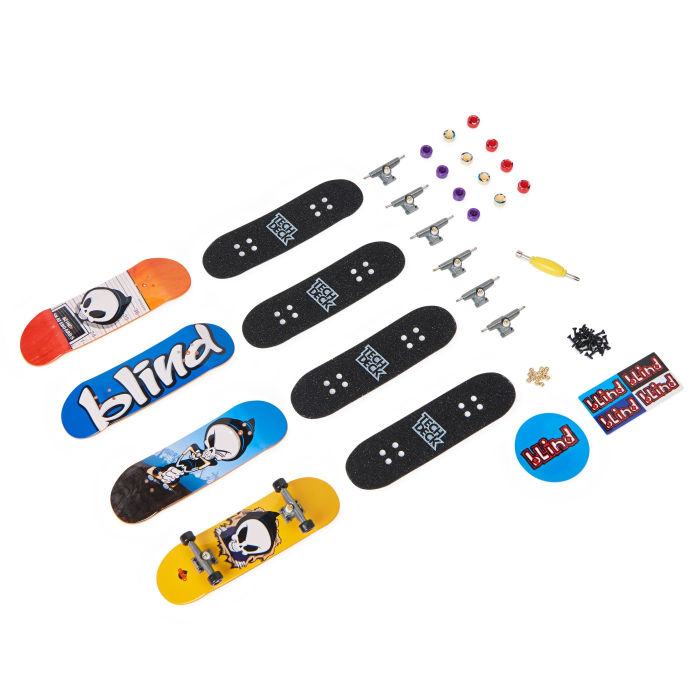 TECH DECK PACHET 4 PIESE FINGERBOARD BLIND 9.6CM  [2]