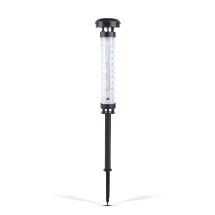 Termometru solar de gradină - LED alb rece - 6,3 x 44,5 cm [1]