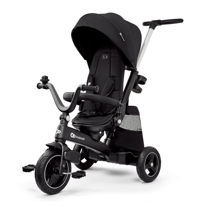 TRICICLETA KINDERKRAFT EASYTWIST, BLACK [1]