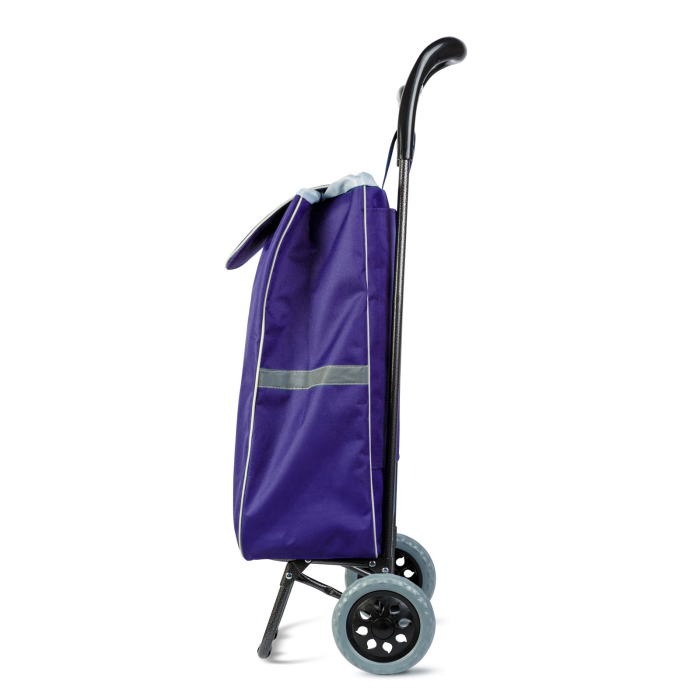 Troler de cumpărături cu roți – 100 x 36 x 25 cm, 30 kg, poliester, 5 culori [2]