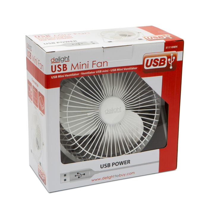 Ventilator USB mini - Alb [3]