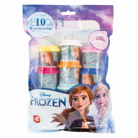 Universul Copiilor - 10 BORCANASE DE PLASTILINA FROZEN IN PUNGA DE PLASTIC