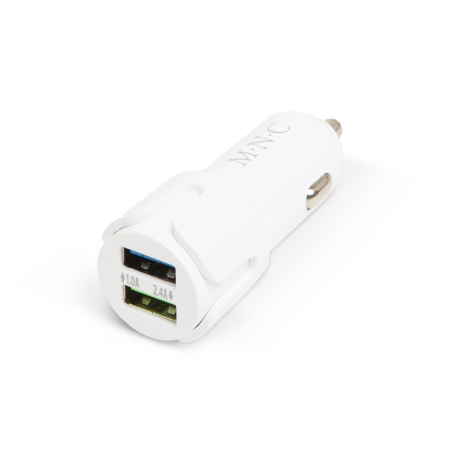 Accesorii diverse - Adaptor bricheta 2 x USB – Alb
