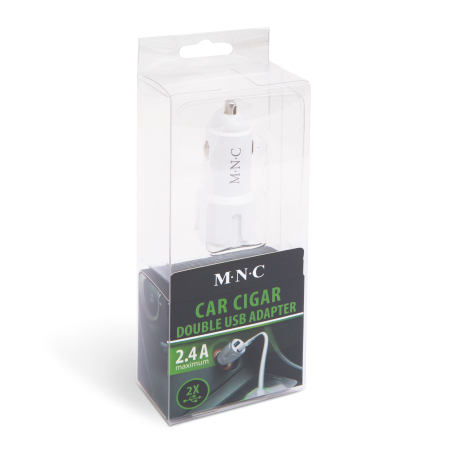 Adaptor bricheta 2 x USB – Alb [2]