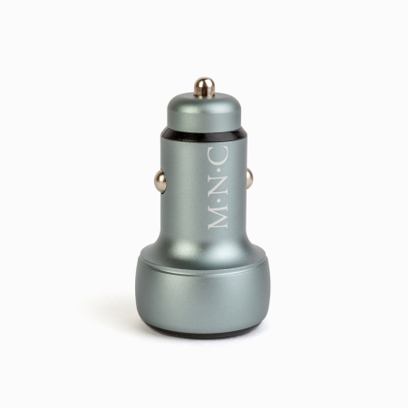 Adaptor brichetă auto cu tip C PD și priză USB, încărcare rapidă - afișaj de tensiune - 48W [1]