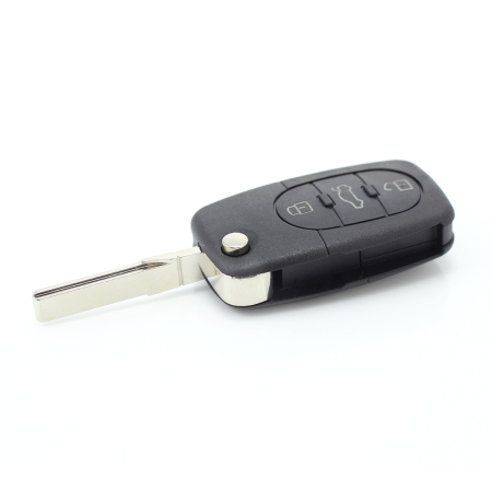 Audi - carcasă cheie tip briceag cu 3+1 butoane, buton de panică și baterie 2032 - CARGUARD [3]