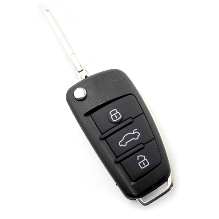 Carcase de chei - Audi - model nou - carcasă cheie tip briceag, cu 3 butoane - CARGUARD