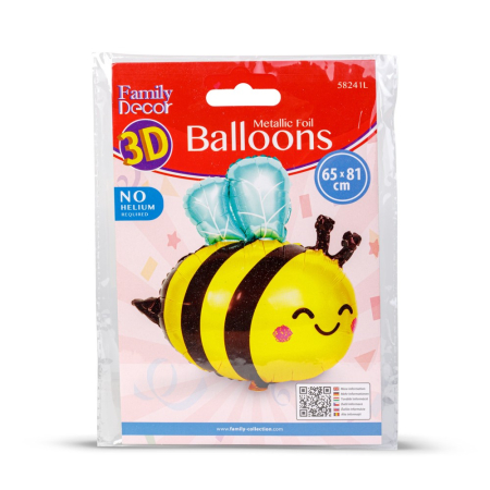 Balon din folie de aluminiu - albină - 65 x 81 cm [2]