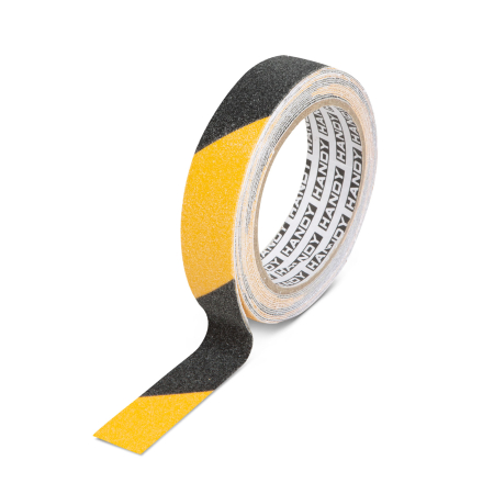 Echipamente de Protecție - Banda adeziva, antiglisanta - 5m x 25 mm - galben / negru