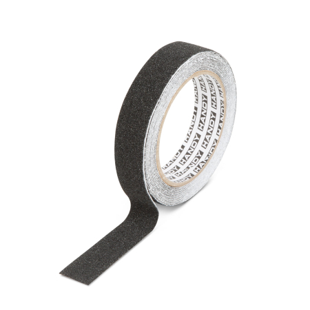 Soluții de lipire - Banda adeziva, antiglisanta - 5m x 25 mm - negru