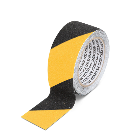 Soluții de lipire - Banda adeziva, antiglisanta - 5m x 50 mm - galben / negru