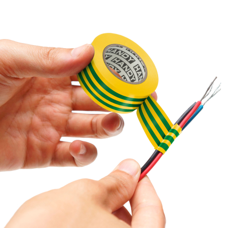 Bricolaj - Bandă izolatoare 15 mm - 10 m galben-verde