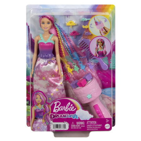 Universul Copiilor - BARBIE DREAMTROPIA PAPUSA CU APARAT DE COAFAT