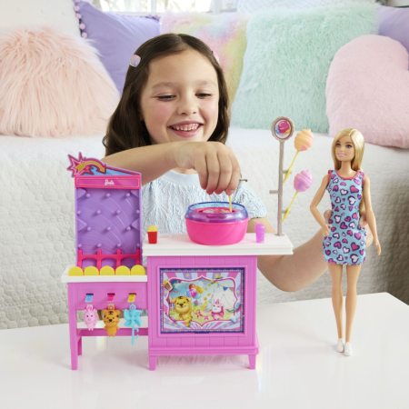 BARBIE MYSTERIES DETECTIVI PE PLAJA SET CABINA DE JOCURI SI PAPUSA BARBIE MALIBU CU ACCESORII [2]