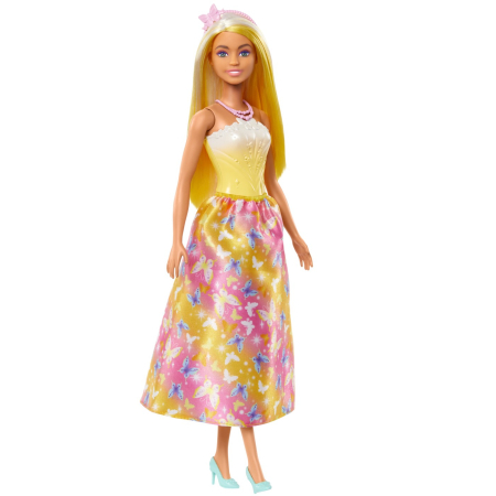 BARBIE PAPUSA BARBIE CU PARUL BLOND SI GALBEN [1]
