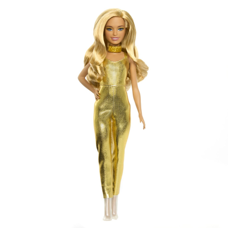 BARBIE PAPUSA BARBIE FASHIONISTAS BLONDA CU SALOPETA AURIE [4]