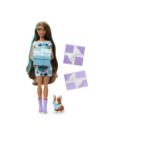 BARBIE PAPUSA PARTY UNBOXED REVEAL BRUNETA [1]