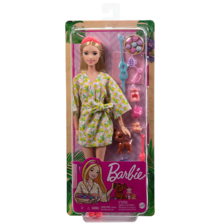 Universul Copiilor - BARBIE SET DE JOACA CU ACCESORII PAPUSA BARBIE O ZI LA SPA