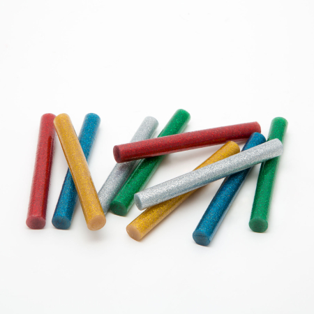 Pistoale de lipit și accesorii - Baton termoadeziv - 11 mm - colorat, glitter