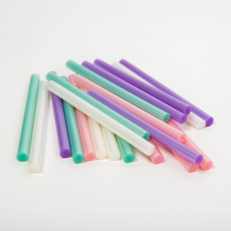 Pistoale de lipit și accesorii - Baton termoadeziv -7 x 100 mm - colorat macaron - 10 buc/pachet