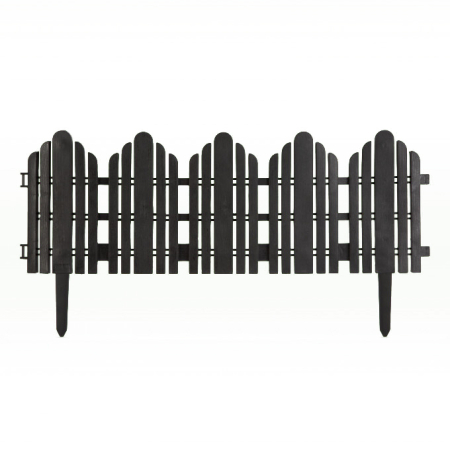 Bordura pt. pat de flori / gard - 56 x 20 cm - Negru [1]