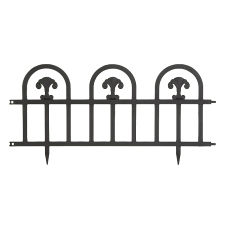 Bordura pt. pat de flori / gard - 60 x 30 - Negru [1]