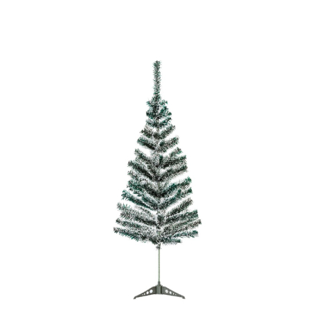 Articole pentru casă - Brad artificial – 120 cm – cu aspect înzăpezit – PVC