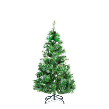 Articole pentru casă - Brad artificial – 150 cm – cu ramuri dese – PVC – înzăpezit