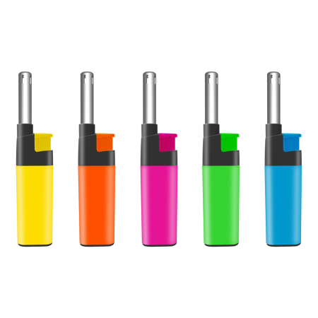 Articole pentru casă - Bricheta pe gaz - reincarcabila - 12 cm - 25 buc/ display