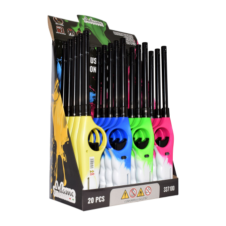 Brichetă pe gaz - reîncărcabilă - multicolor - 27 cm [1]