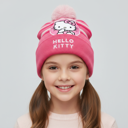 Hello Kitty - Căciulă pentru copii Hello Kitty Dark Pink